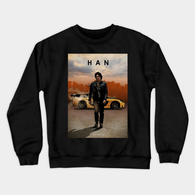 Han Lue  - Mazda RX 7 - Car Legends Crewneck Sweatshirt by Great-Peoples